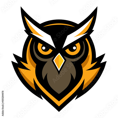 Owl mascot logo | isolated vector illustration on white background