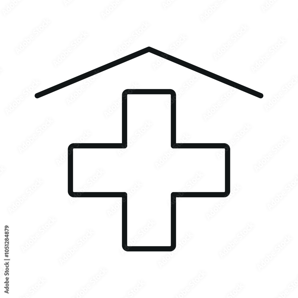 Obraz premium Pharmacy line icon editable stroke vector object