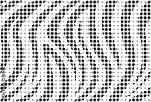 Halftone trendy zebra skin pattern background vector. Animal fur dotted vector background. Abstract seamless zebra stripe pattern.