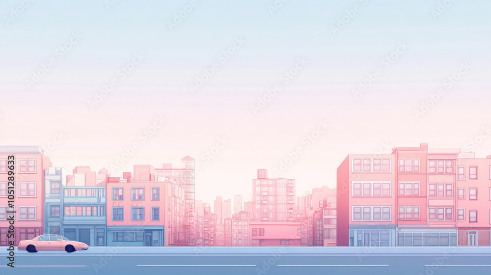 Colorful residential buildings in the city Colorful residential buildings in the city