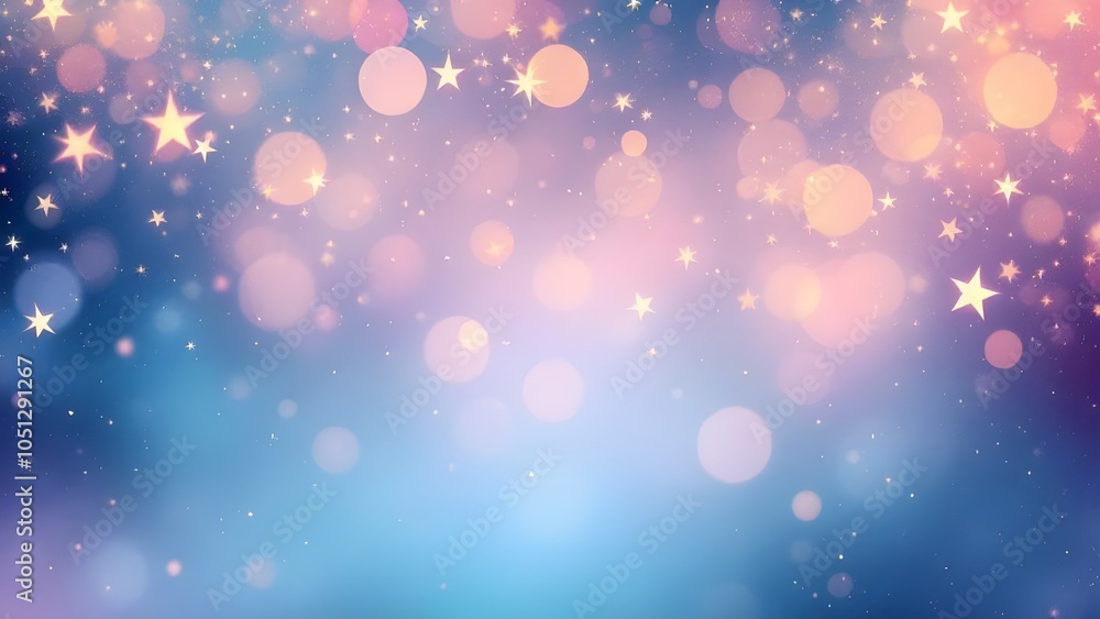 Obraz premium Abstract bokeh sparkling background with light pastel colors dream fantasy background
