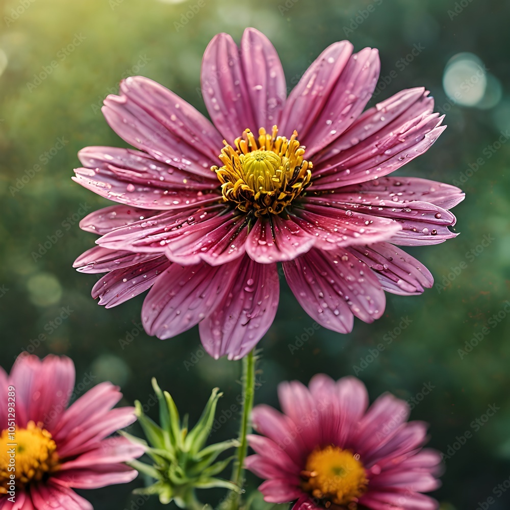 Obraz premium pink daisy flower