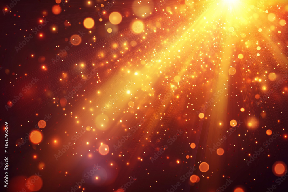 bright yellow background with a lot of small, blurry, golden dots. The dots are scattered all over the background, creating a sense of movement and energy. Scene is lively and dynamic bright yellow background with a lot of small, blurry, golden dots. The dots are scattered all over the background, creating a sense of movement and energy. Scene is lively and dynamic