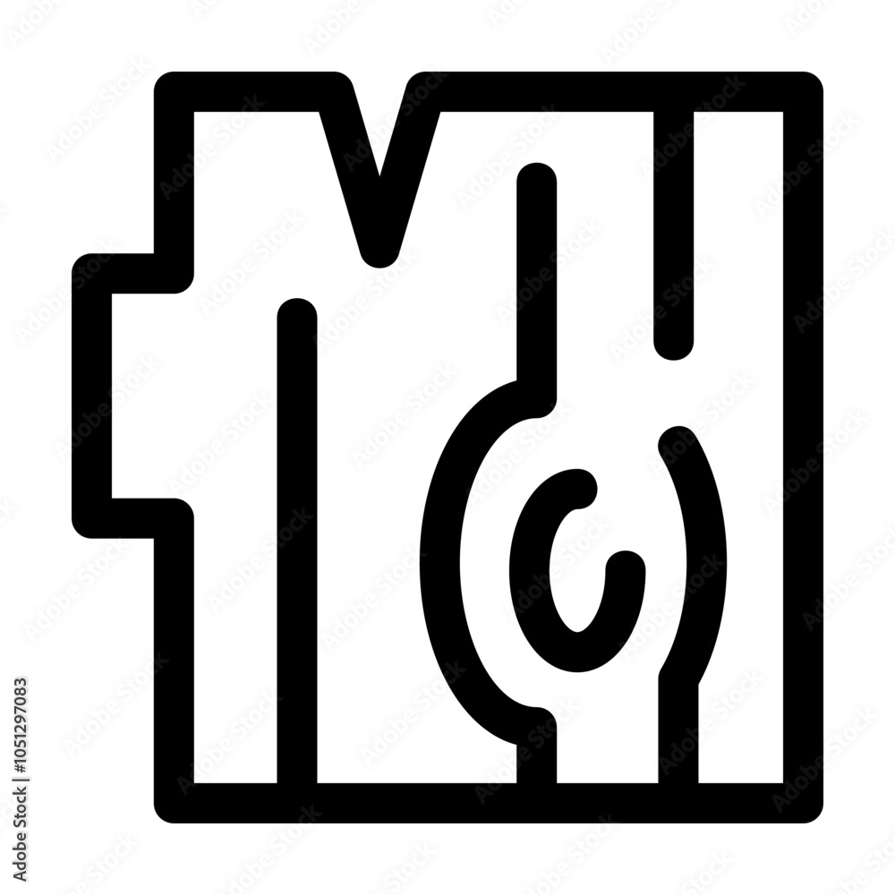 Firewood Line Icon Vector Firewood Line Icon Vector