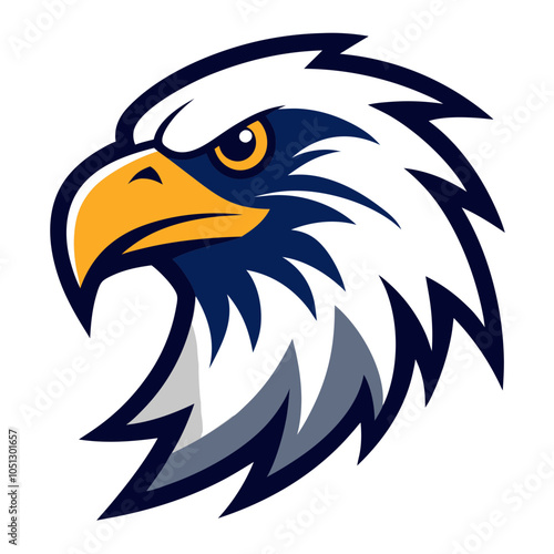 Eagle mascot logo | isolated vector illustration on white background