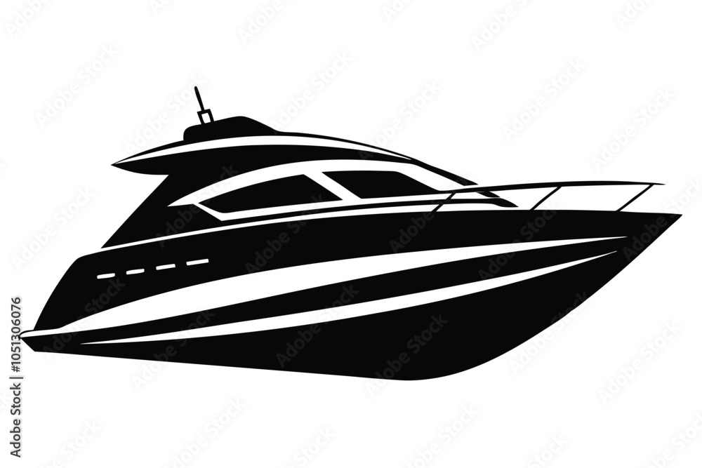yacht silhouette vector illustration. EPS File yacht silhouette vector illustration. EPS File