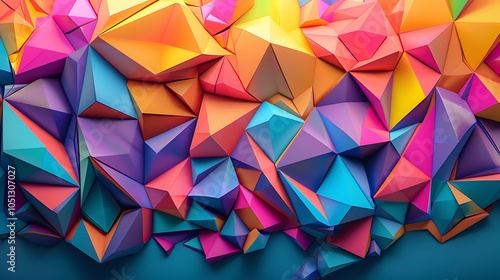 abstract background with triangles