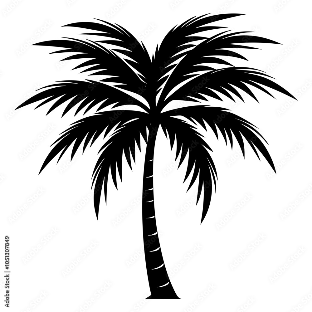 Fototapeta premium palm tree silhouette