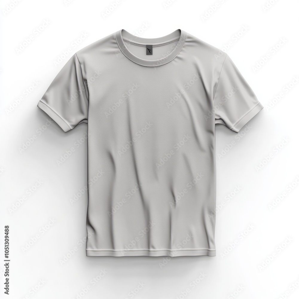 Fototapeta premium Realistic high quality gray tshirt mockup isolated