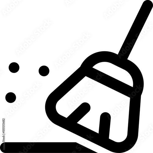 UI cleaning Vector Icon Illustration. Line Style