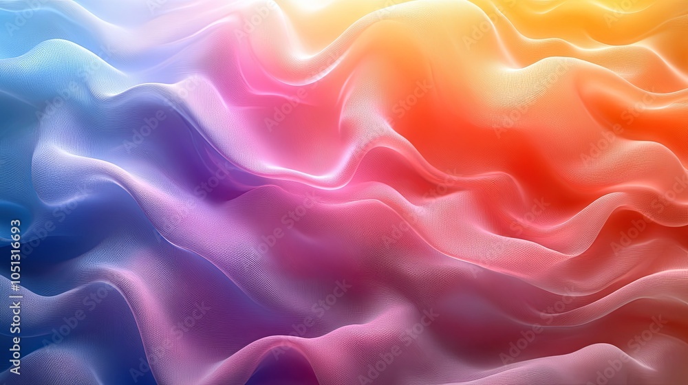 Fototapeta premium Colorful Waves in Fluid Motion Background
