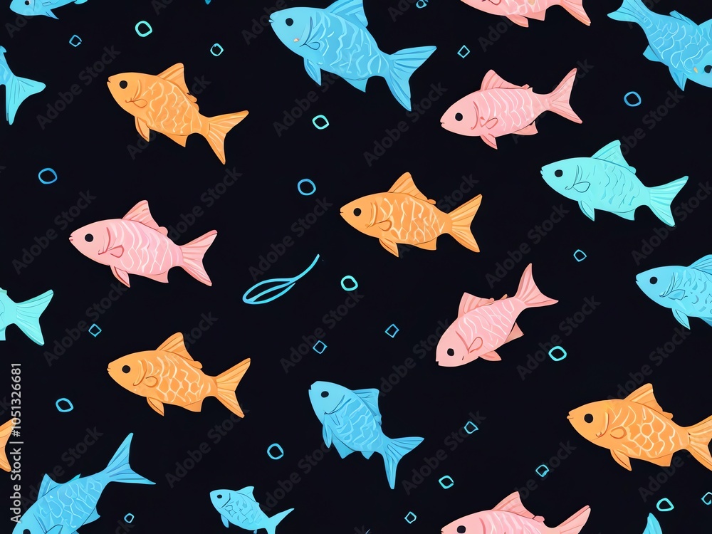 Colorful Fish Pattern Colorful Fish Pattern