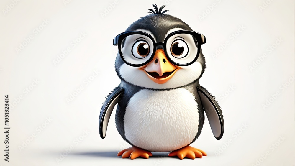 A penguin isolated on a white background A penguin isolated on a white background