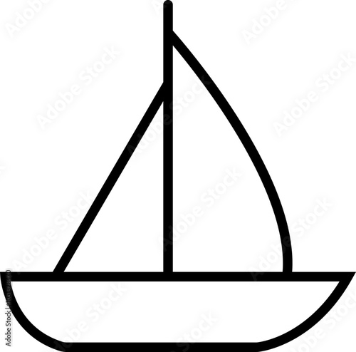 Sailboats vector For Print, Sailboats vector Clipart, Sailboats , Black shape of a sailboat is in a side view, isolated on transparent background, Sea yachts. Extreme lifestyle. used for mobile app.
