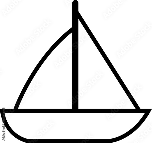 Sailboats vector For Print, Sailboats vector Clipart, Sailboats , Black shape of a sailboat is in a side view, isolated on transparent background, Sea yachts. Extreme lifestyle. used for mobile app.