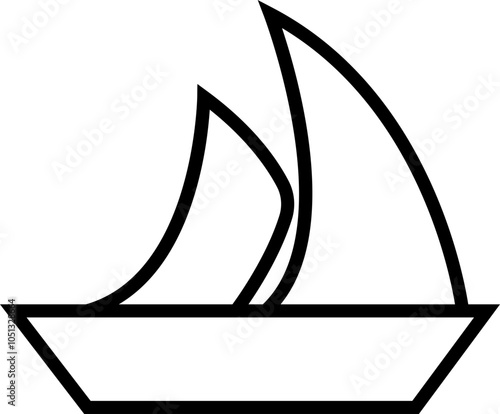 Sailboats vector For Print, Sailboats vector Clipart, Sailboats , Black shape of a sailboat is in a side view, isolated on transparent background, Sea yachts. Extreme lifestyle. used for mobile app.