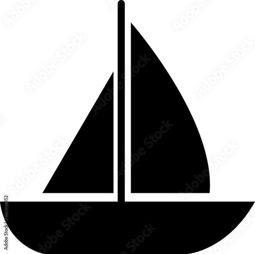 Sailboats vector For Print, Sailboats vector Clipart, Sailboats , Black shape of a sailboat is in a side view, isolated on transparent background, Sea yachts. Extreme lifestyle. used for mobile app.