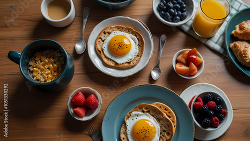 Breakfast on the table