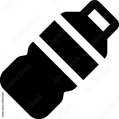 UI mineral water Vector Icon Illustration. Glyph Style
