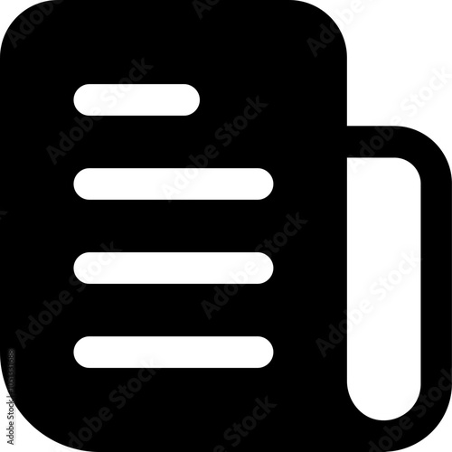 UI news Vector Icon Illustration. Glyph Style