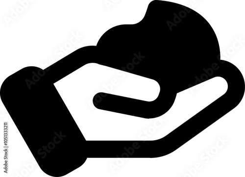 UI shaving cream Vector Icon Illustration. Glyph Style