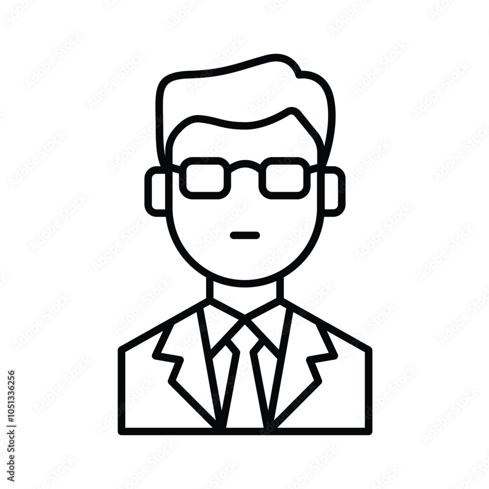 Teacher Lineart Icon Teacher Lineart Icon