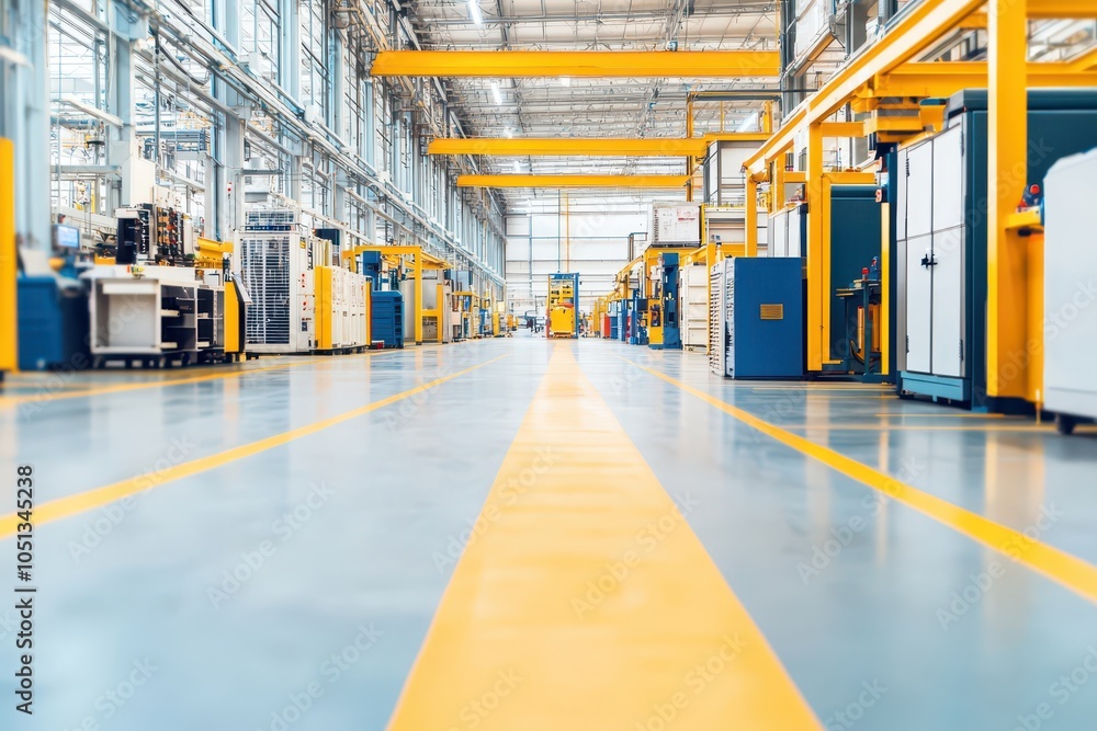 High-speed assembly lines operate nonstop in an efficient factory floor, showcasing modern manufacturing excellence. High-speed assembly lines operate nonstop in an efficient factory floor, showcasing modern manufacturing excellence.