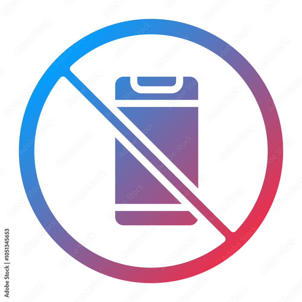 Fototapeta premium No Phone Icon Style