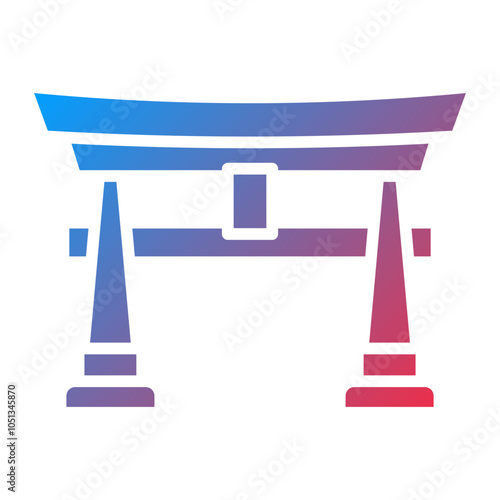 Torii Gate Icon Style