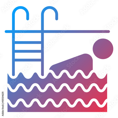 Swimming Icon Style