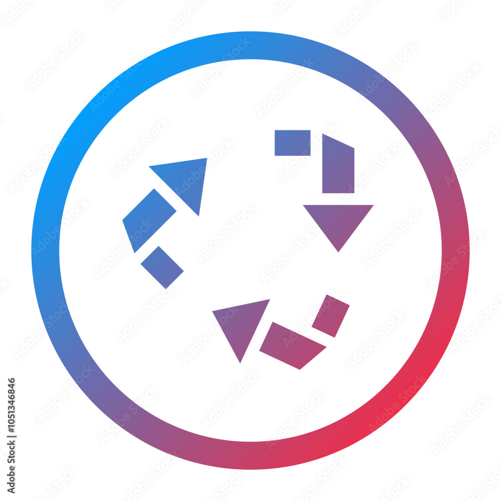 Recycling Icon Style Recycling Icon Style