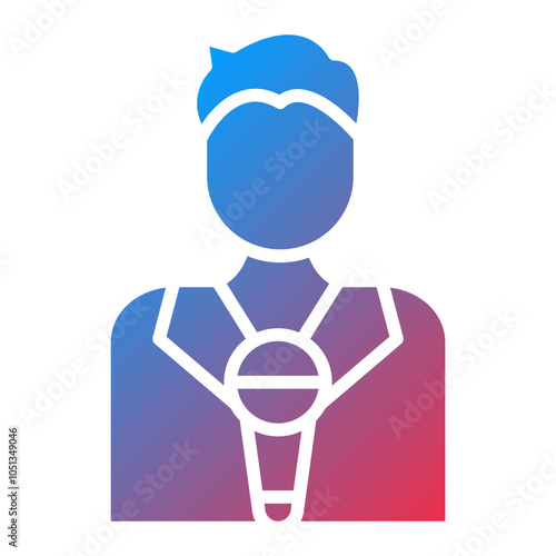 Journalist Male Icon Style