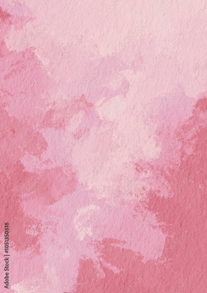 Fototapeta premium strawberry pink and cream brush color on paper background illustration for decoration on dessert sweet, romance and kids concept.