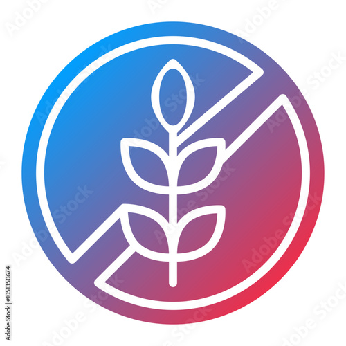 Gluten Free Food Icon Style