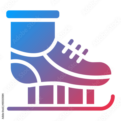 Ice Skates Icon Style