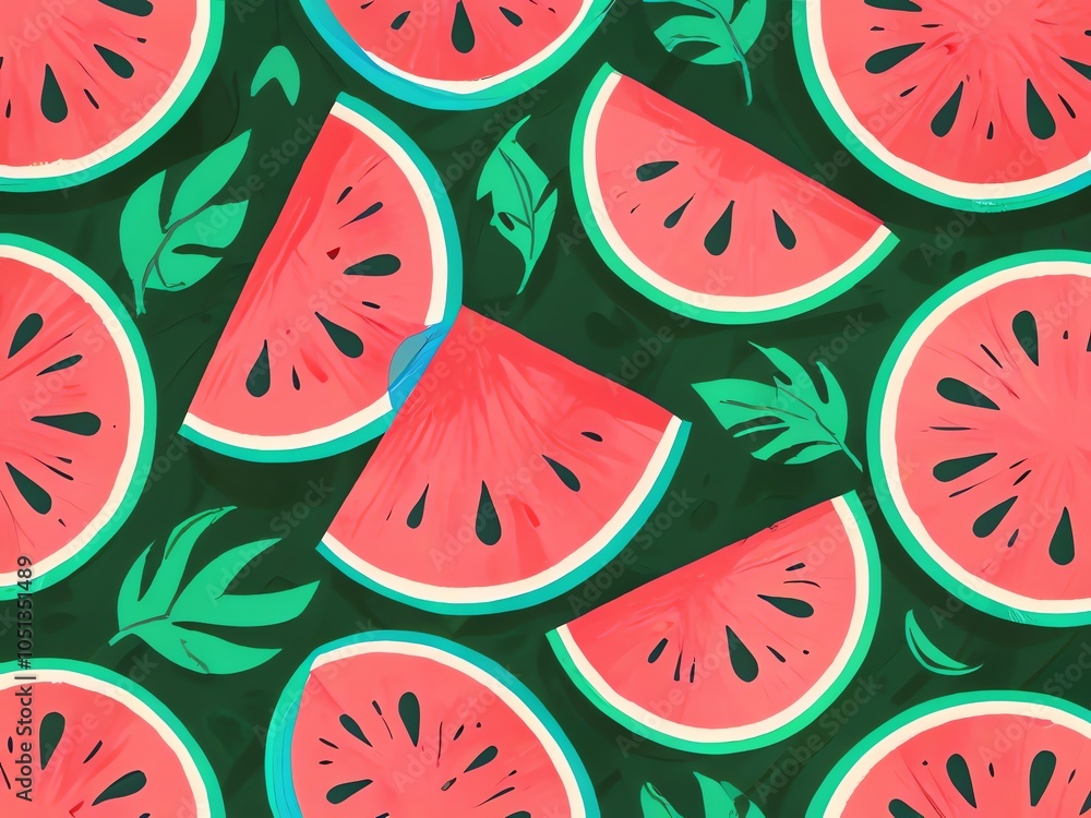 Watermelon Summer Pattern Watermelon Summer Pattern