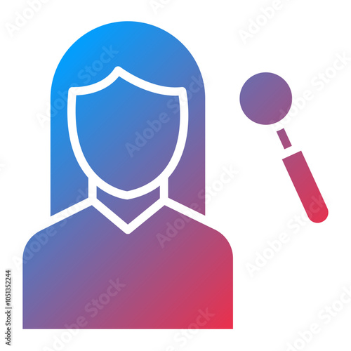 Hr Specialist Female Icon Style