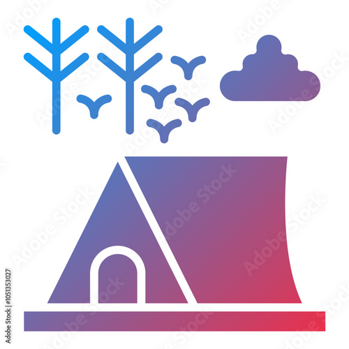 Camping Icon Style