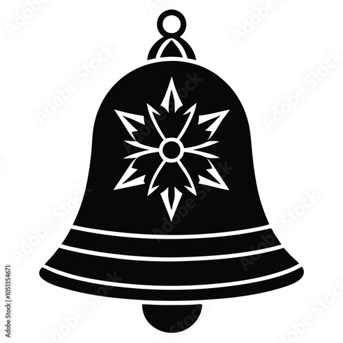 Christmas dingdong bell silhouette