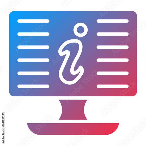 Digital Information Icon Style