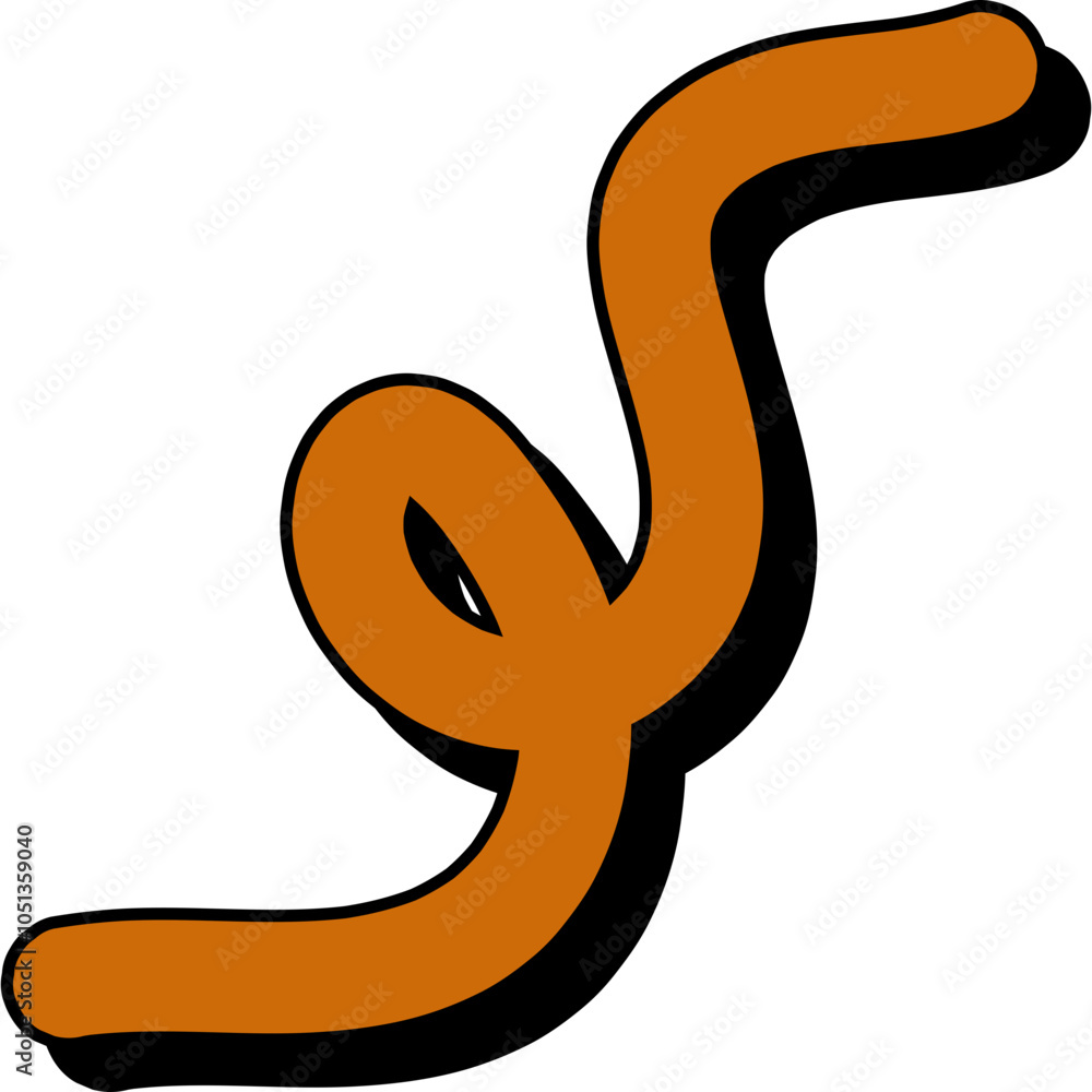 Fototapeta premium Abstract Retro Squiggly