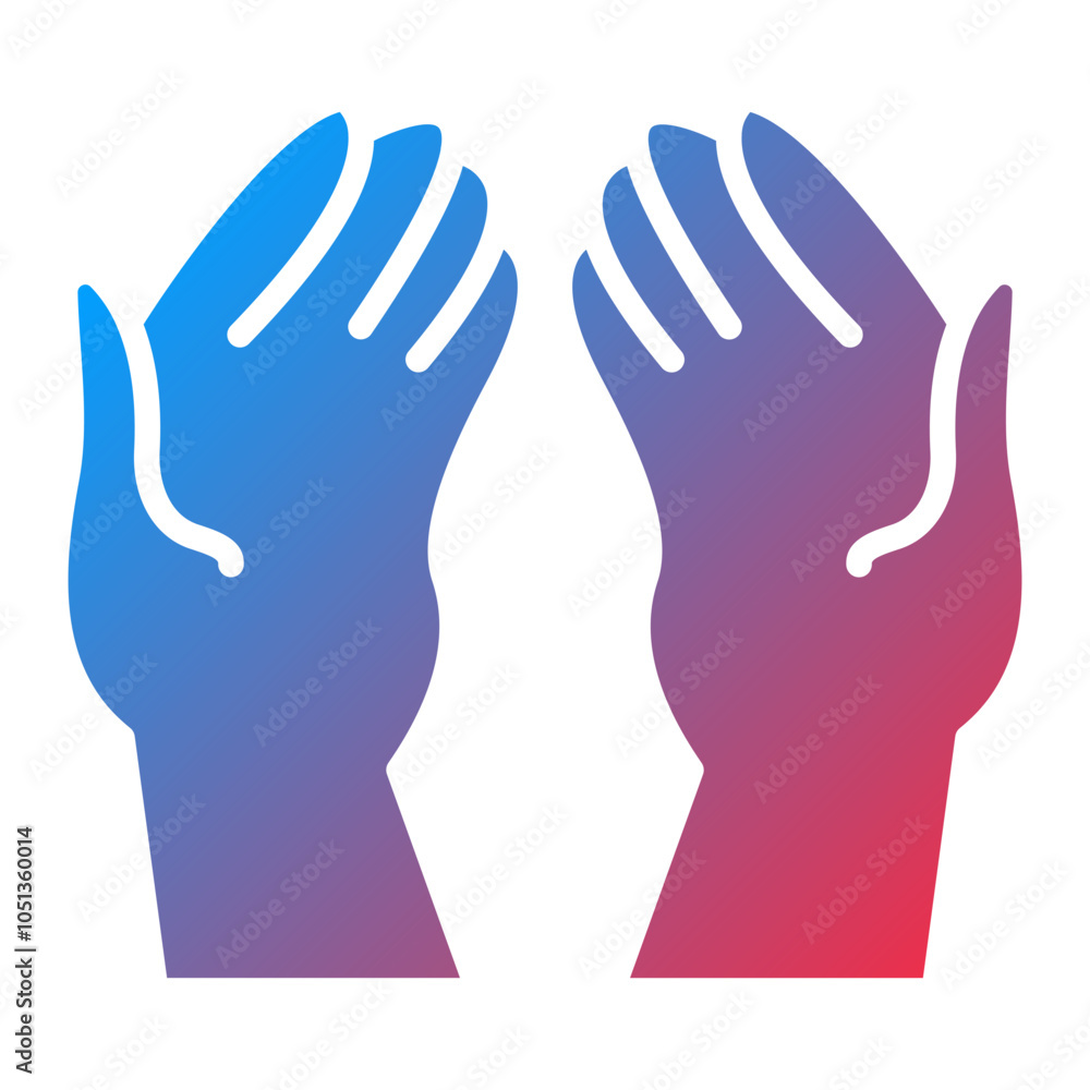 Obraz premium Pray Icon Style