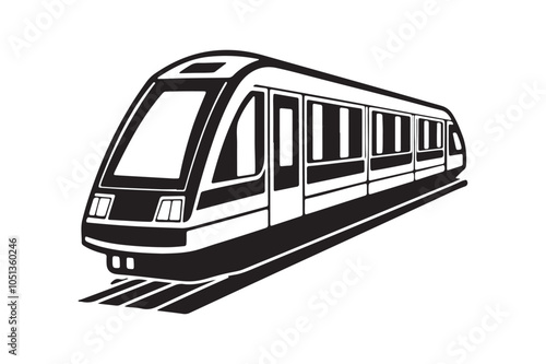  Metro Rail Silhouette bundle,  High-Quality Metro Rail silhouette vector 
