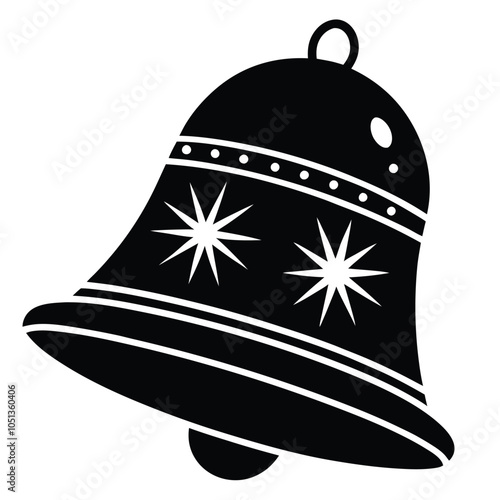 Christmas dingdong bell silhouette