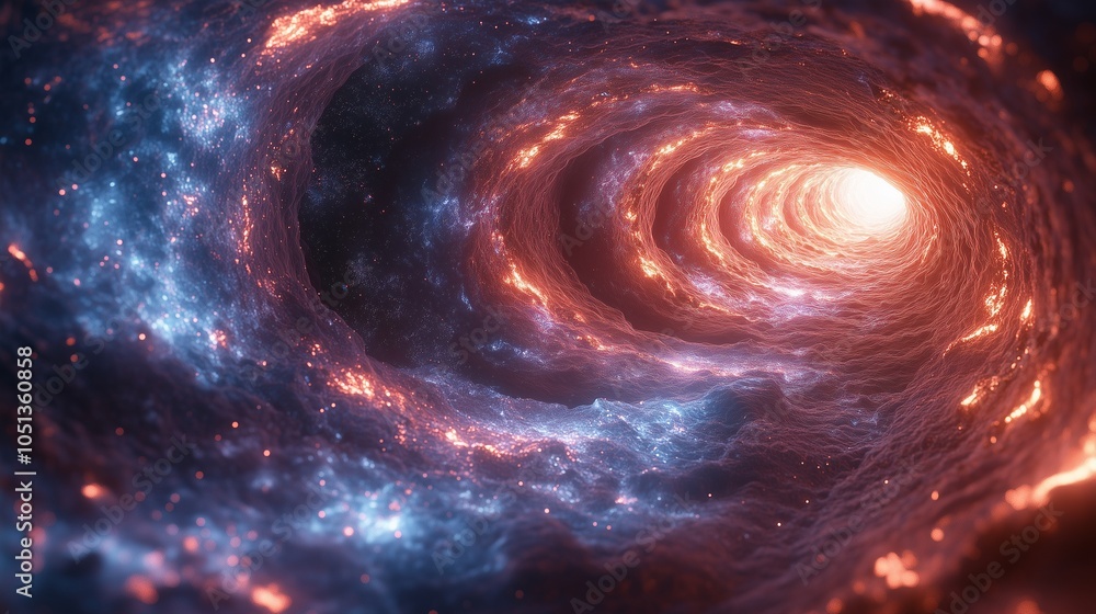 Obraz premium Wormhole Spacetime