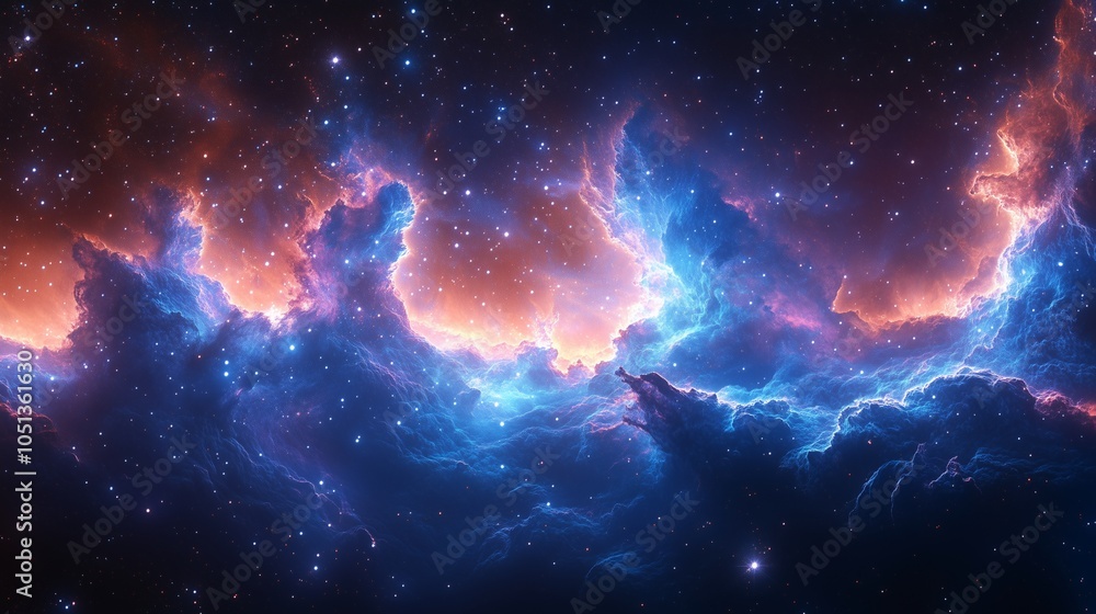 Fototapeta premium Abstract Colorful Nebula Beautiful 