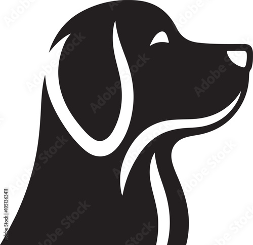 Dog Head Silhouette Premium Collection of Canine Silhouette Art and Designs photo