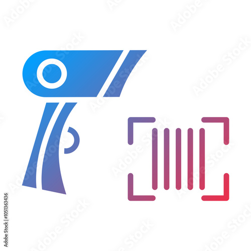 Barcode Reader Icon Style