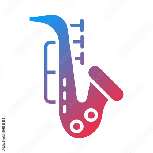Saxophone Icon Style