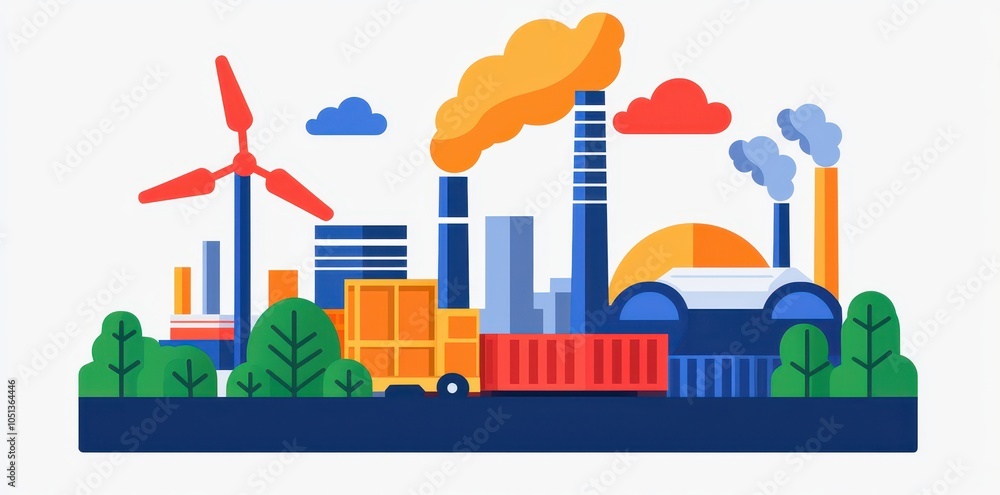 Industrial Scale Supply Chain: Factories, Logistics, and Shipping in Action Industrial Scale Supply Chain: Factories, Logistics, and Shipping in Action